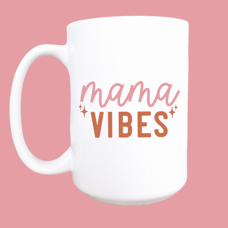 Mama vibes ceramic coffee mug Mug & Mini