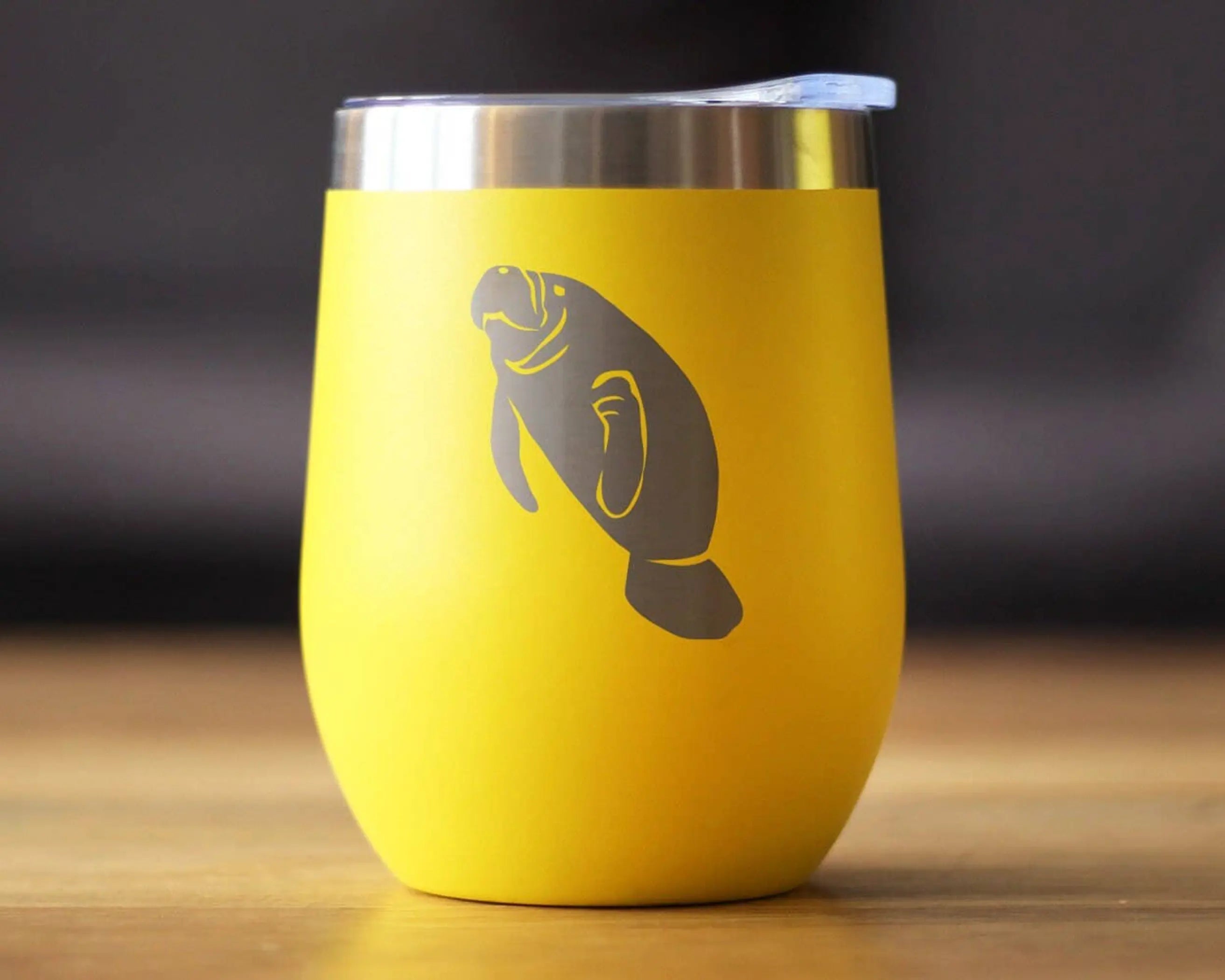Manatee Insulated Wine Tumbler - Manatees Gifts and Decor Bevvee