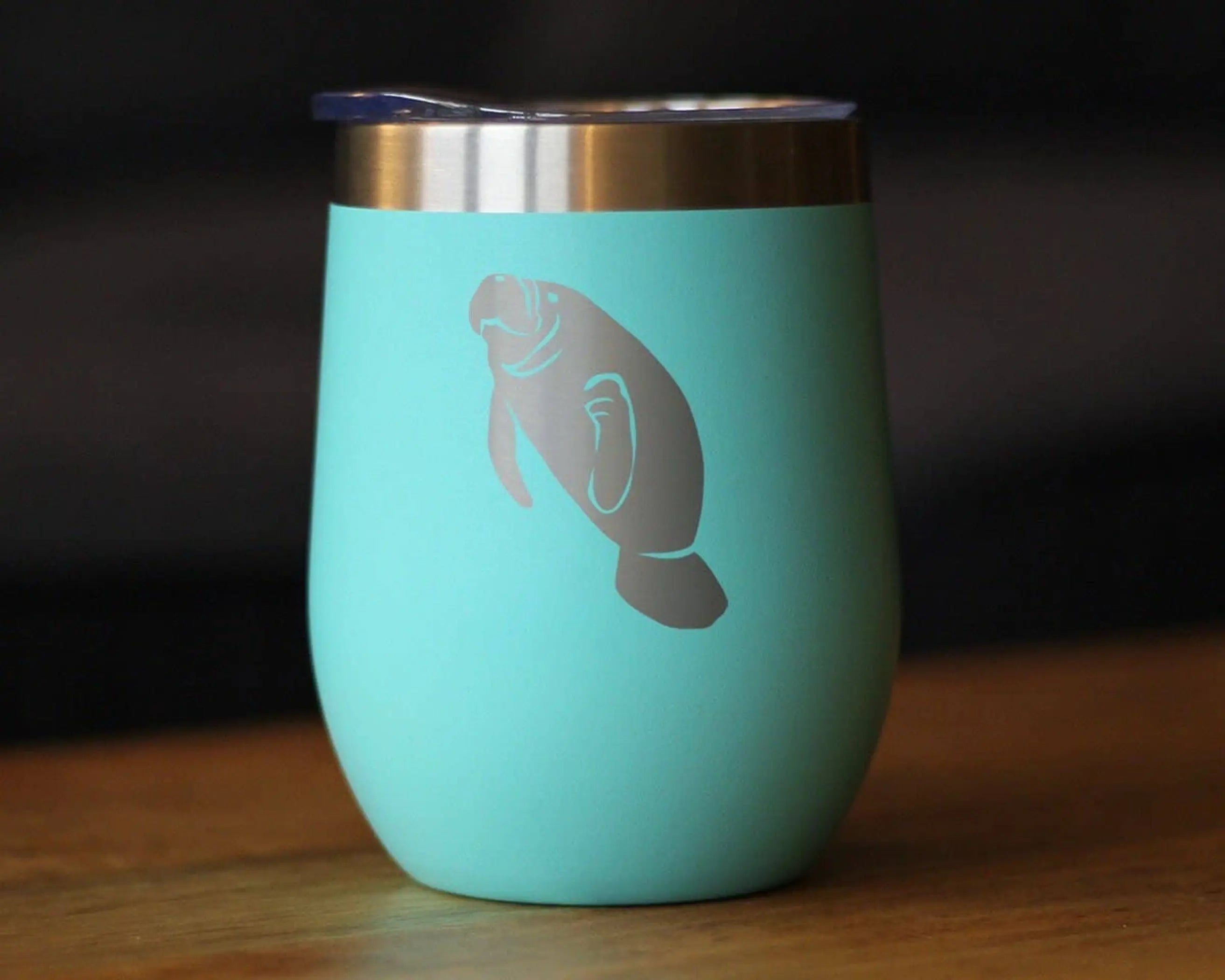 Manatee Insulated Wine Tumbler - Manatees Gifts and Decor Bevvee