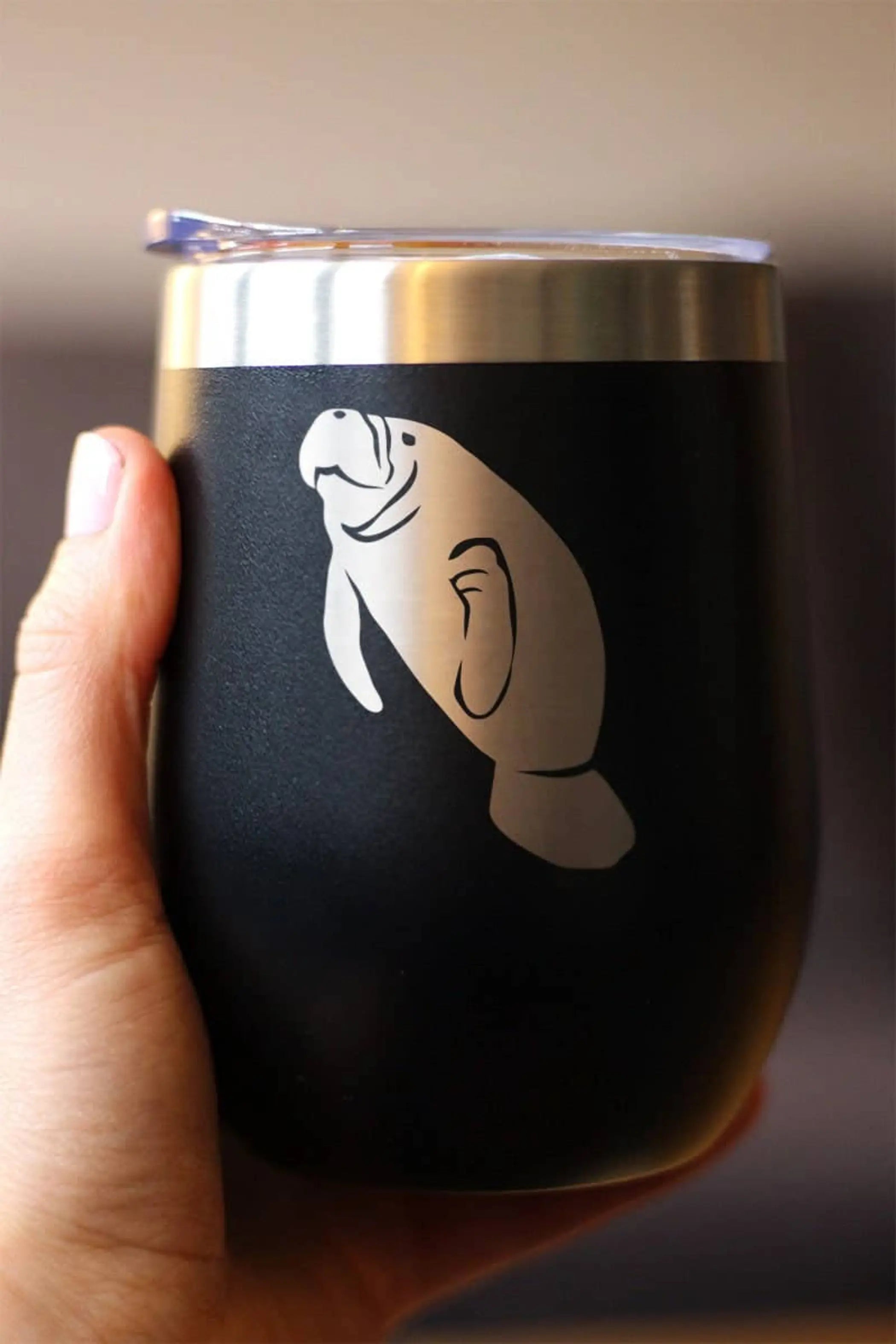 Manatee Insulated Wine Tumbler - Manatees Gifts and Decor Bevvee