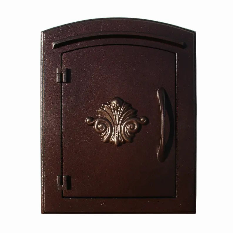 Manchester Non-Locking Column Mount Mailbox With Logo Qualarc