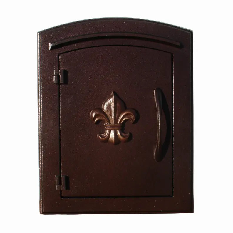 Manchester Non-Locking Column Mount Mailbox With Logo Qualarc
