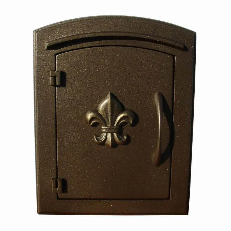 Manchester Non-Locking Column Mount Mailbox With Logo Qualarc