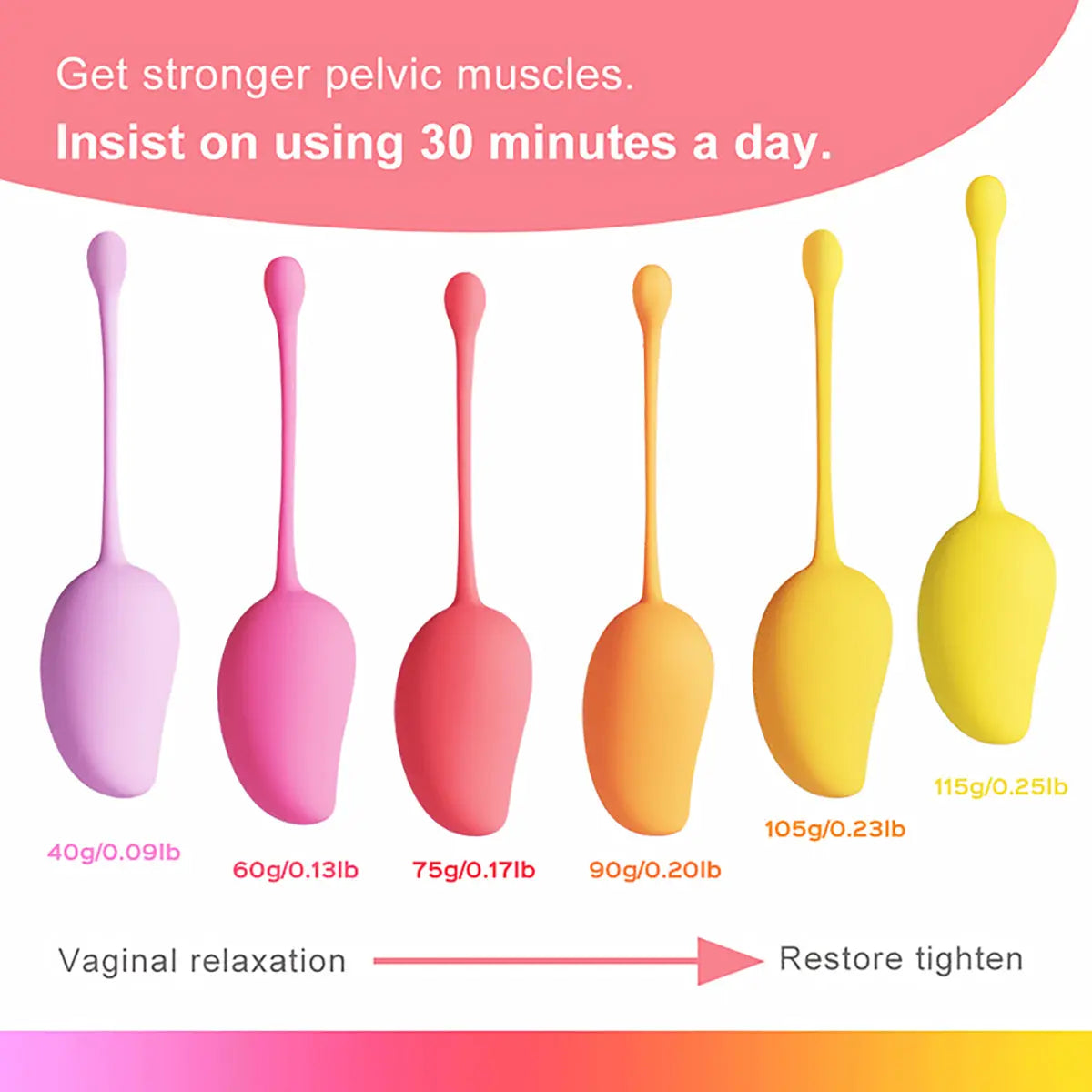 Mango Tropical 6pc Kegel Set Honey Play Box