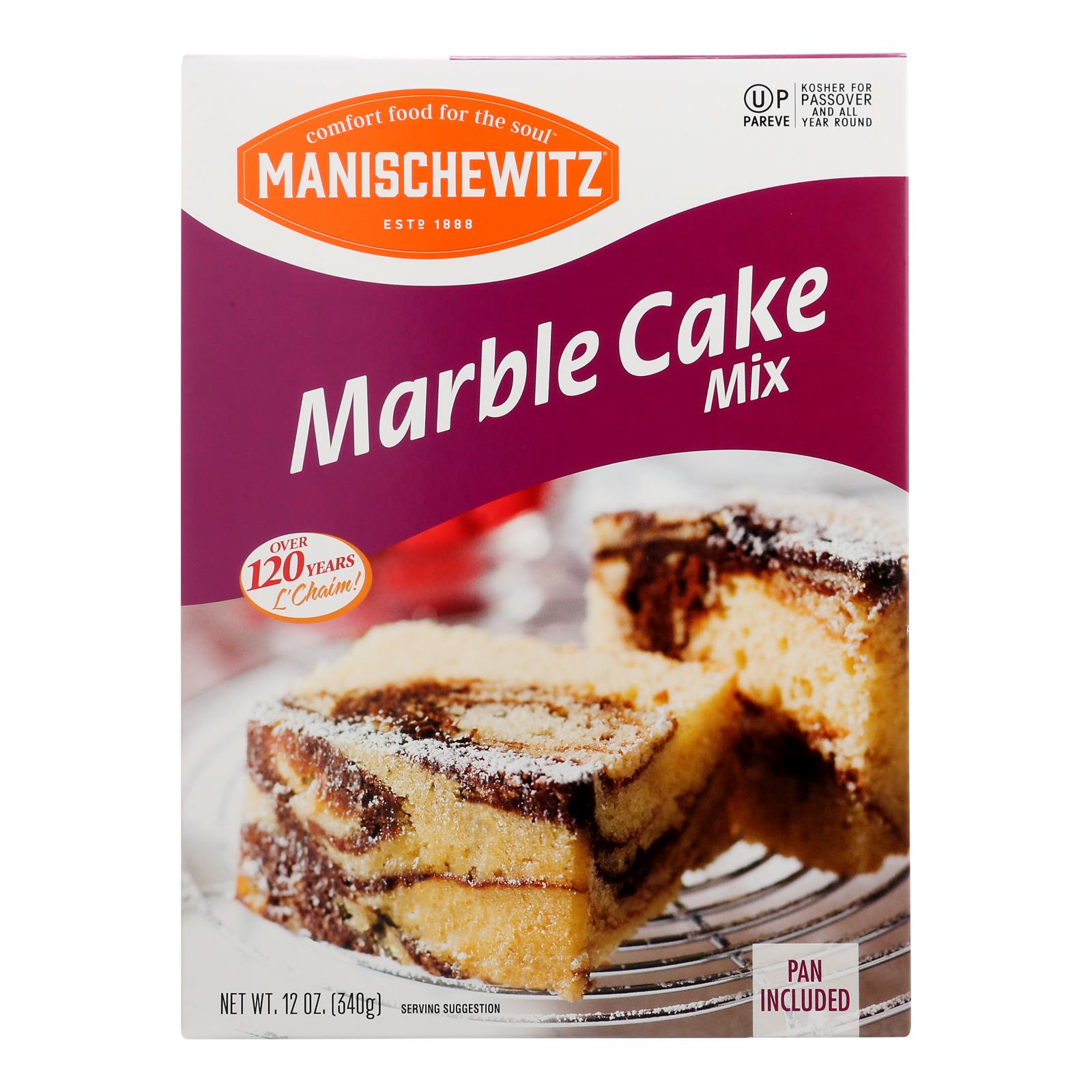 Manischewitz - Mix Cake Marble Kosher For Passover - Case Of 12-12 Oz Manischewitz