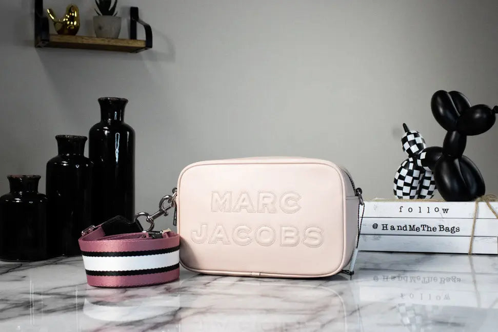 Marc Jacobs Flash Peach Whip Leather Embossed Camera Bag JV Deals