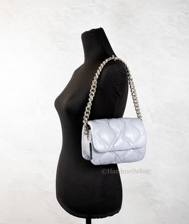 Marc Jacobs Small Rock Grey Quilted Leather Crossbody Bag JV Deals