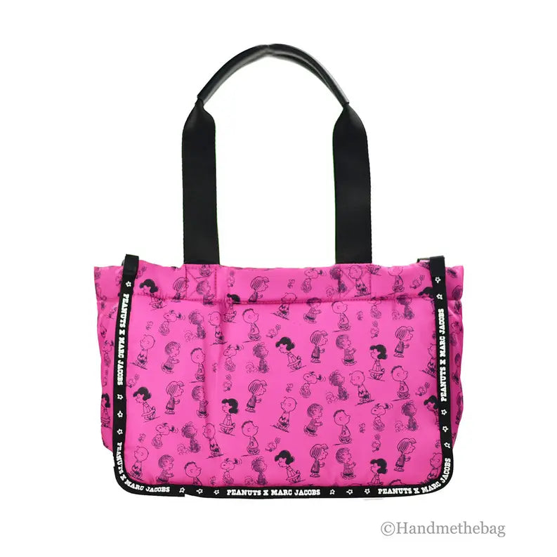 Marc Jacobs X Peanuts Medium Fuschia Nylon Tote JV Deals
