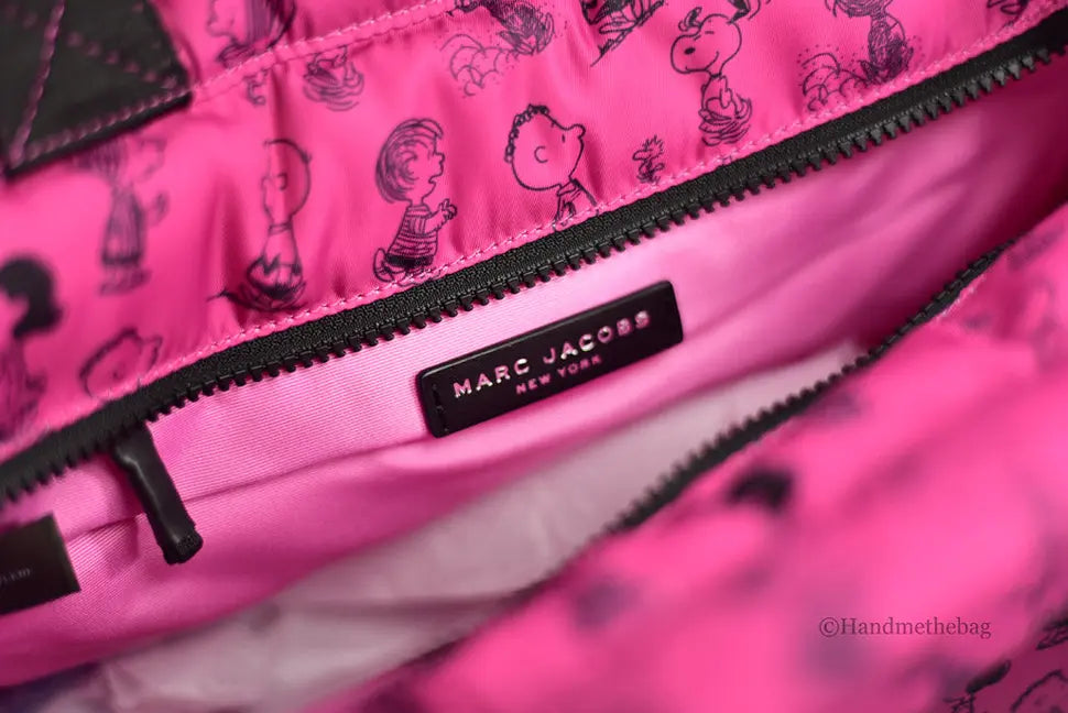 Marc Jacobs X Peanuts Medium Fuschia Nylon Tote JV Deals
