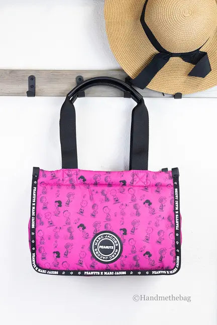 Marc Jacobs X Peanuts Medium Fuschia Nylon Tote JV Deals