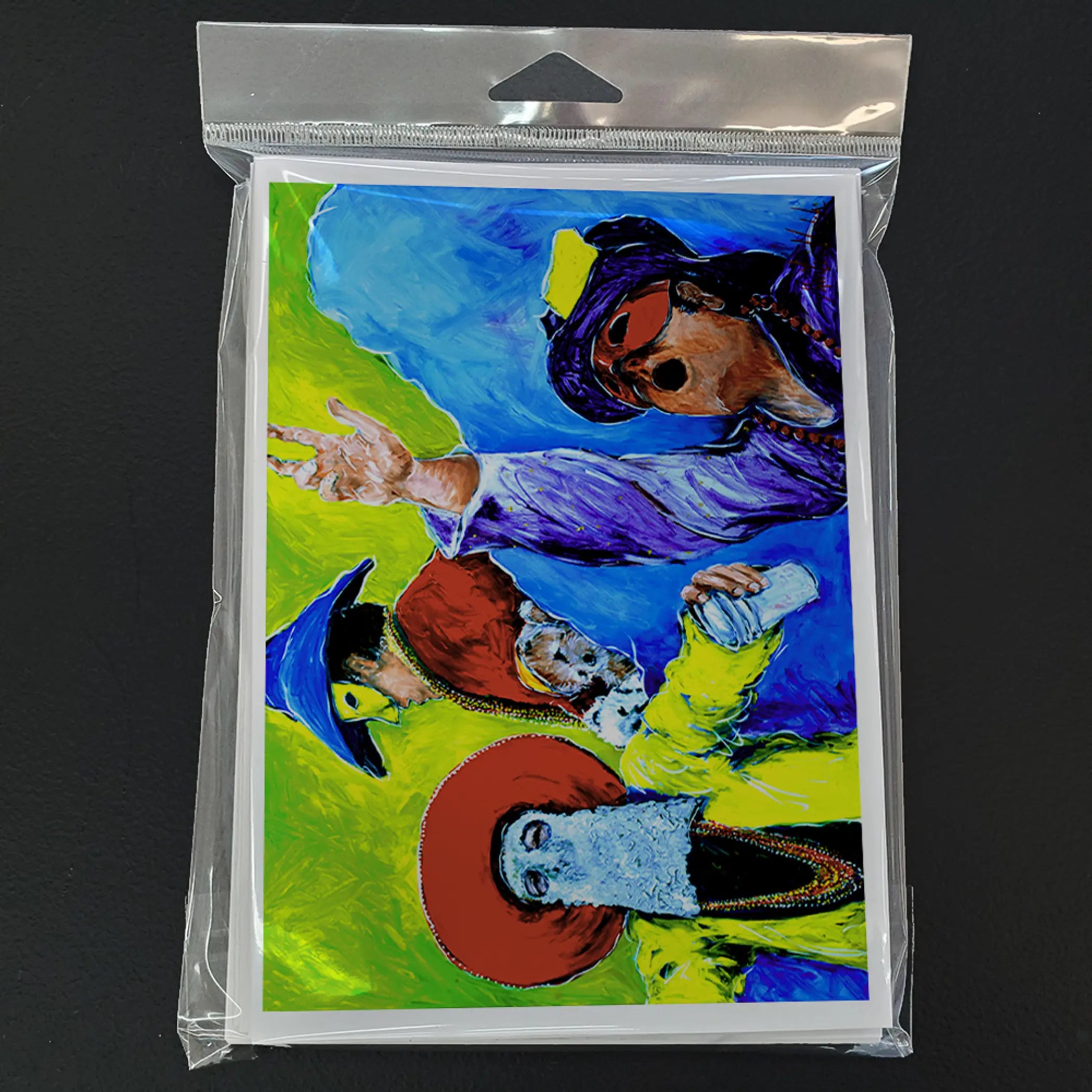 Mardi Gras Greeting Cards Pack of 8 Caroline's Treasures