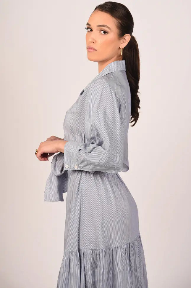 Marie Maxi Cutout Dress Blue Color Akalia Collection