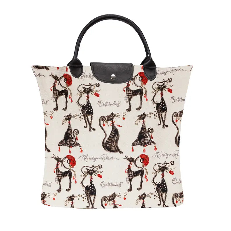 Marilyn Robertson Catitudes Foldaway Grocery Bag Signare USA