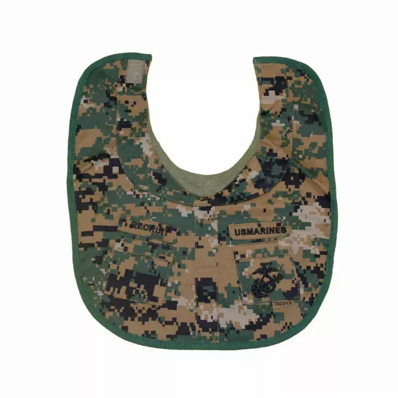 Marine Woodland Recruit Baby Bib Trooper Clothing