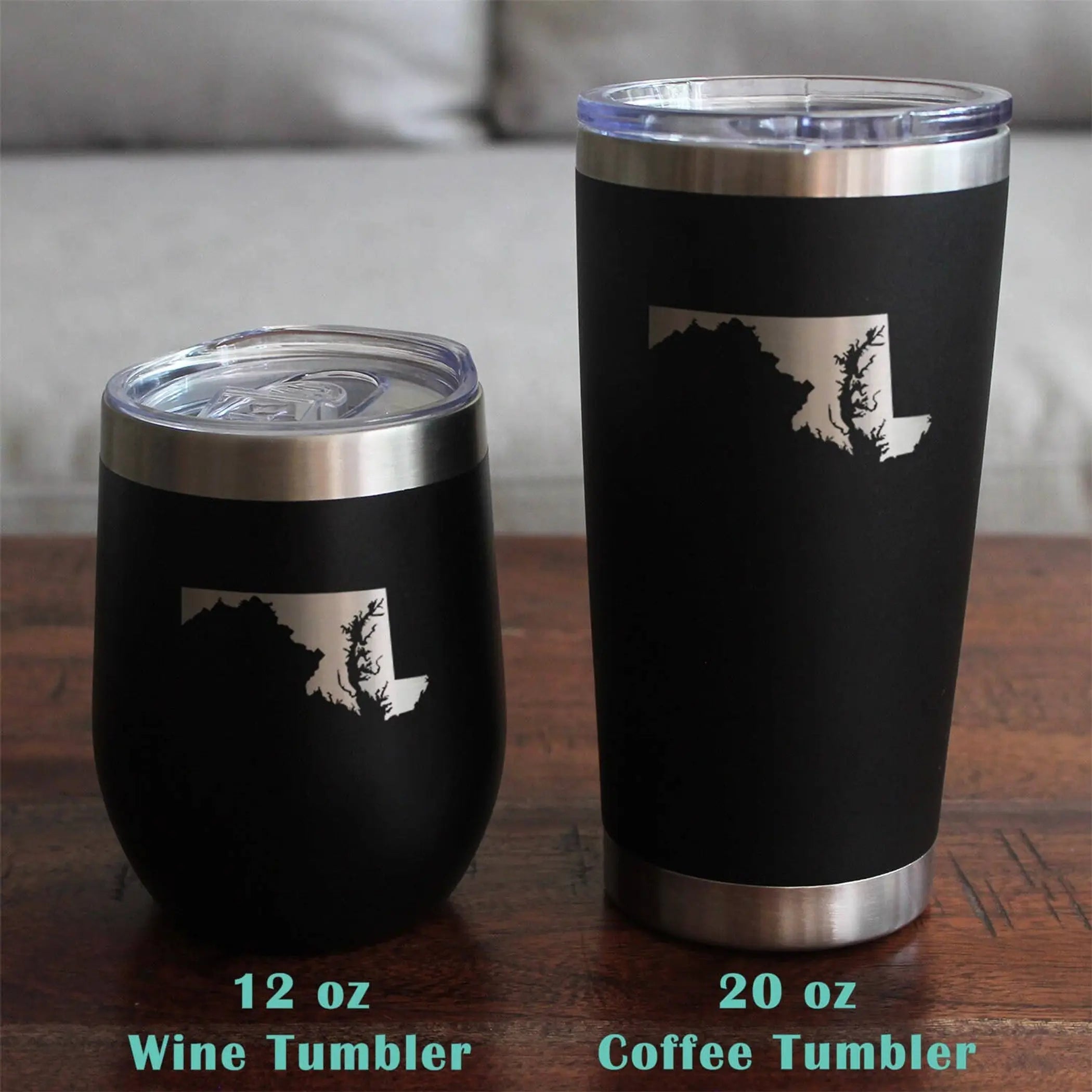 Maryland Outline Whiskey Rocks Glass - Marylanders Gifts Bevvee