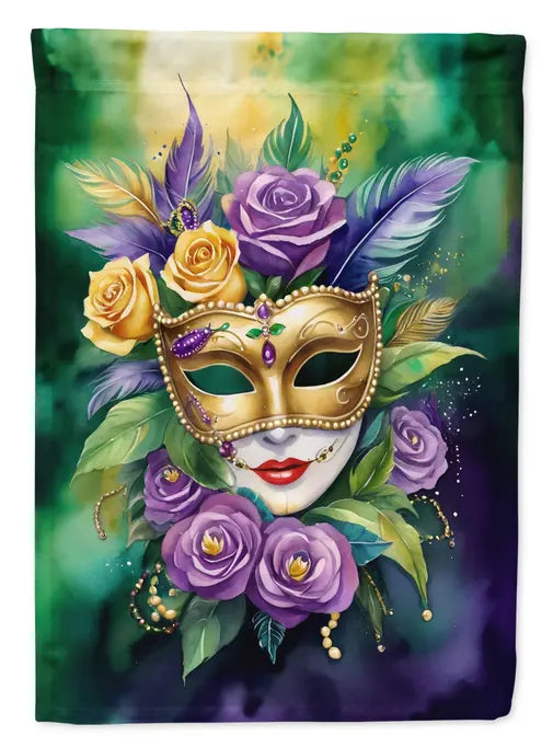 Mask Mardi Gras House Flag Caroline's Treasures