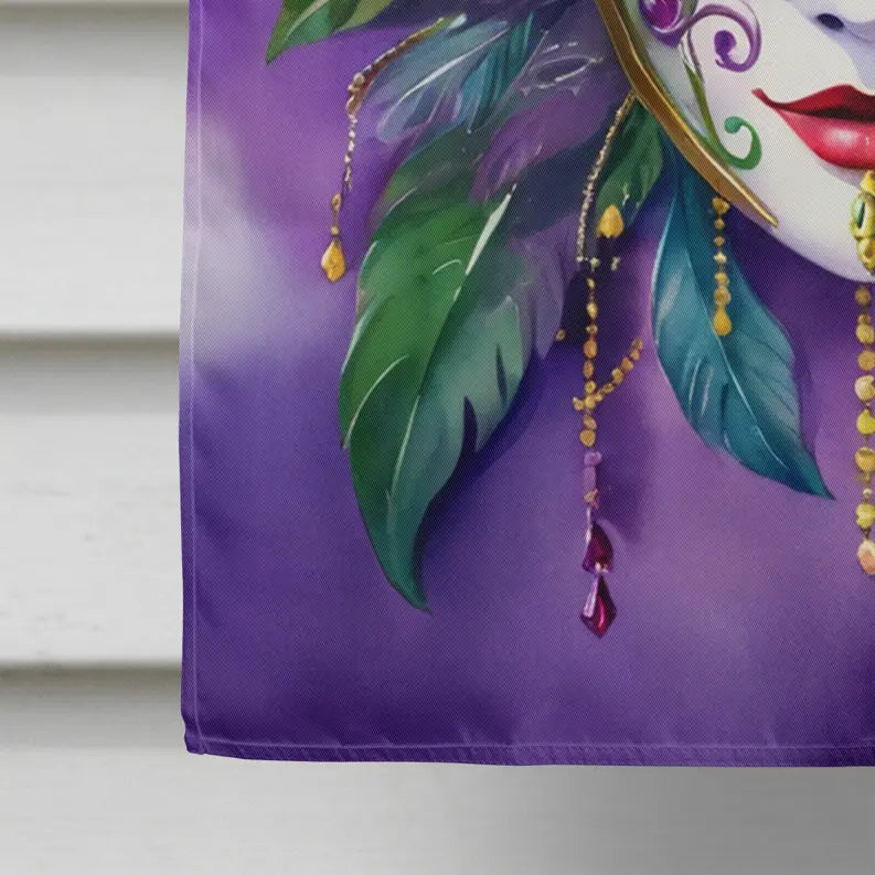 Mask Mardi Gras House Flag Caroline's Treasures