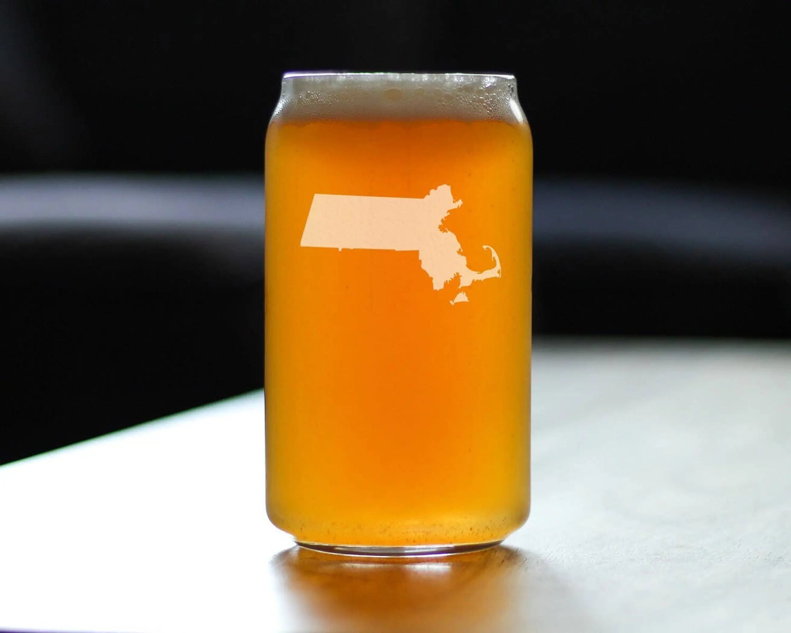 Massachusetts Beer Can Pint Glass - Bay Staters Gifts Bevvee
