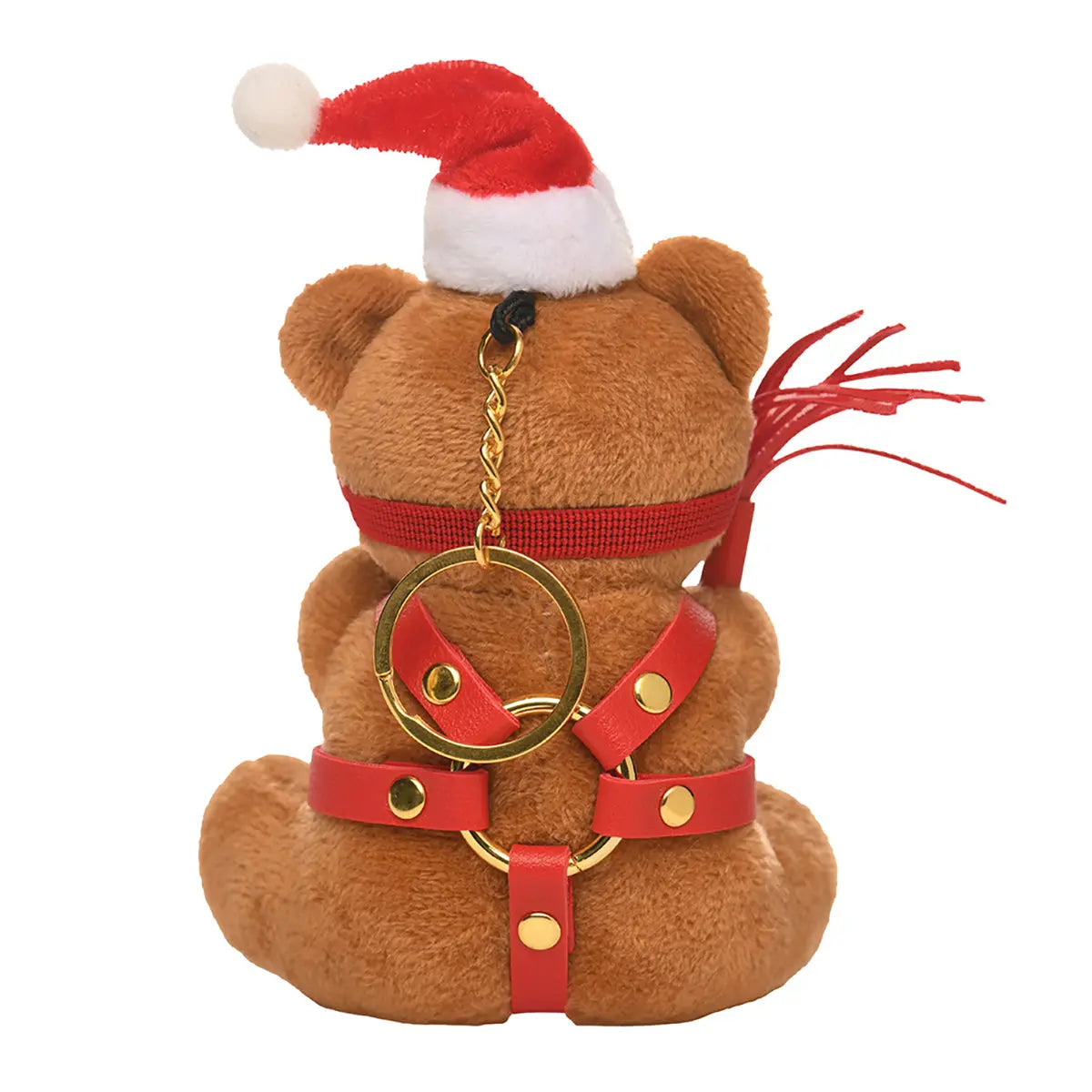 Master Series Holiday Bondage Bear Keychain Brown XR Brands