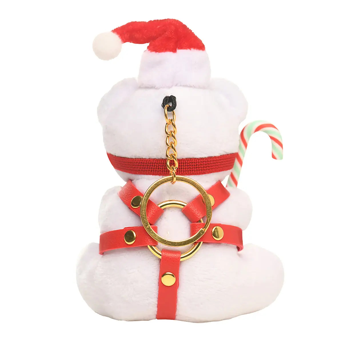 Master Series Holiday Bondage Bear Keychain White XR Brands