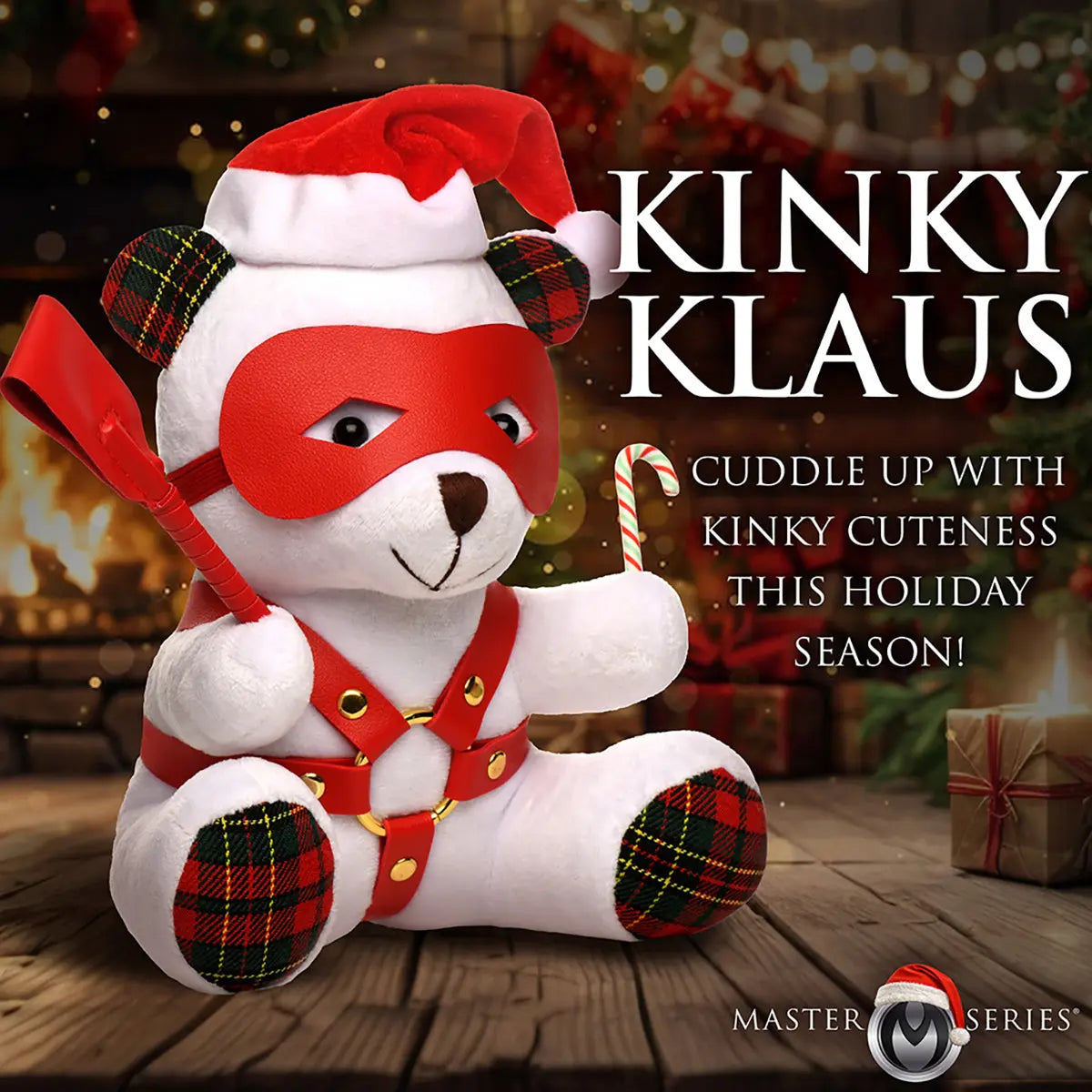 Master Series Holiday Bondage Bear White XR Brands