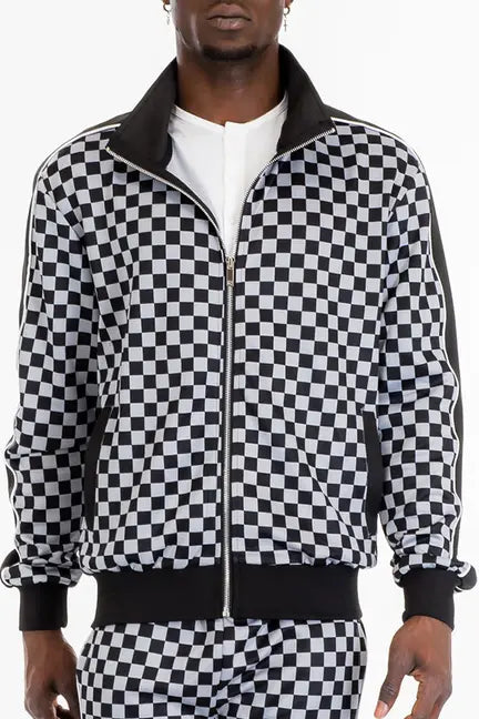 Mastermind Checkered Track Jacket WEIV
