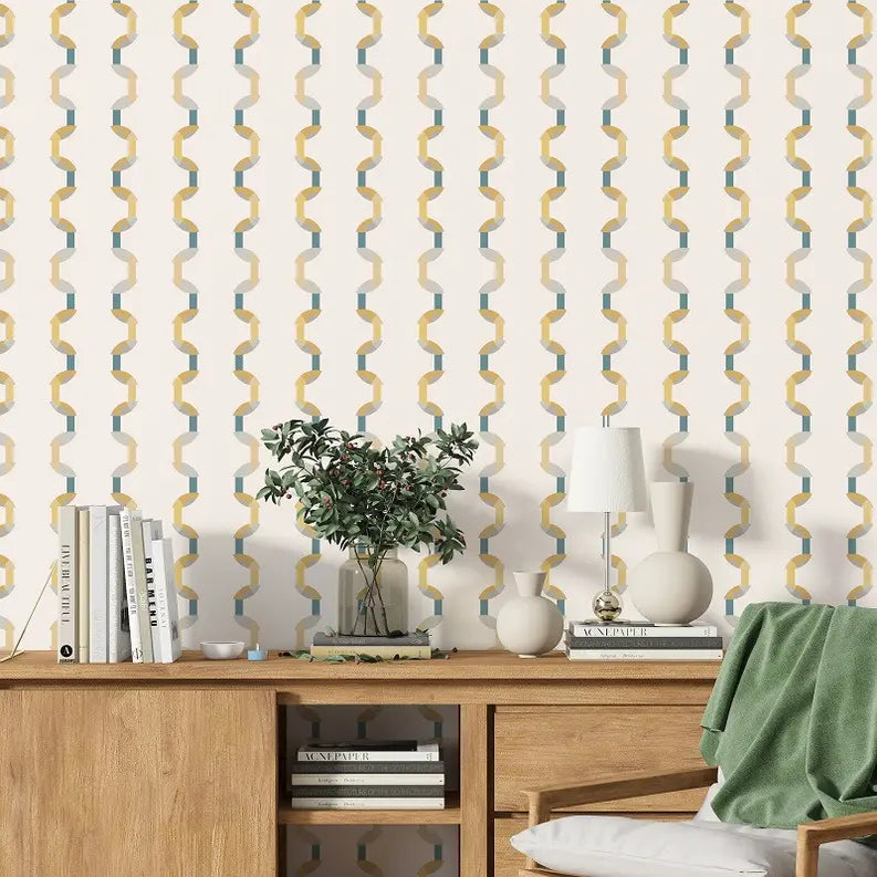 Matrix' Plaid Modern Farmhouse Peel & Stick Wallpaper SBC-LTD