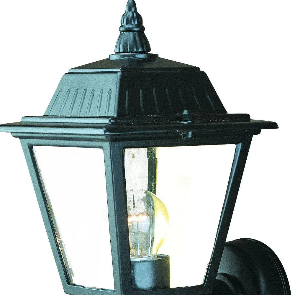 Matte Black Cast Aluminum Outdoor Wall Light Homeroots Outdoor