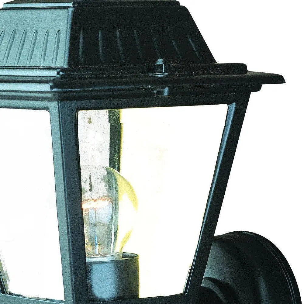 Matte Black Cast Aluminum Outdoor Wall Light Homeroots Outdoor