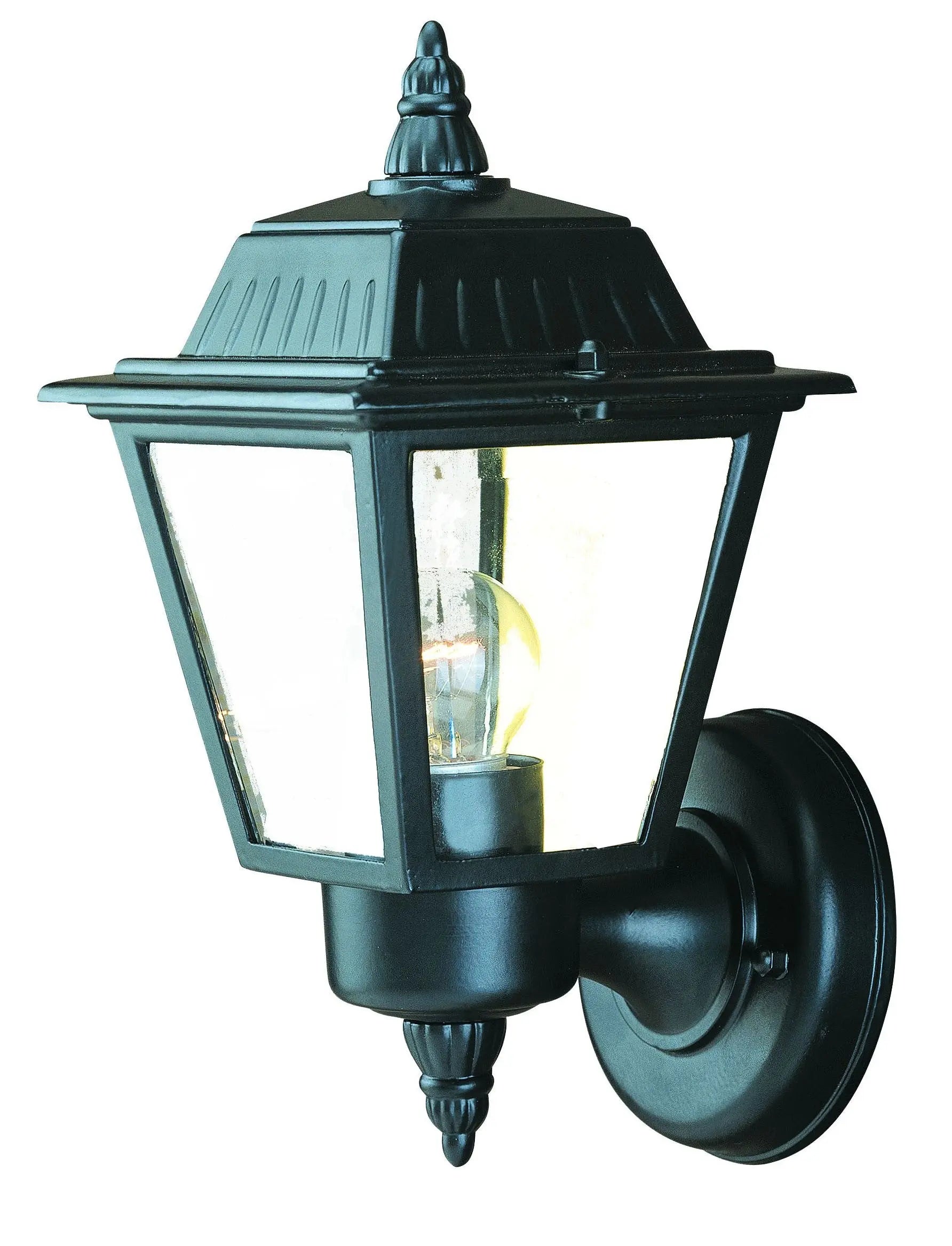 Matte Black Cast Aluminum Outdoor Wall Light Homeroots Outdoor