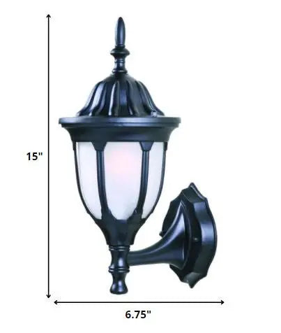 Matte Black Lamp Shape Swing Arm Wall Light Homeroots Outdoor