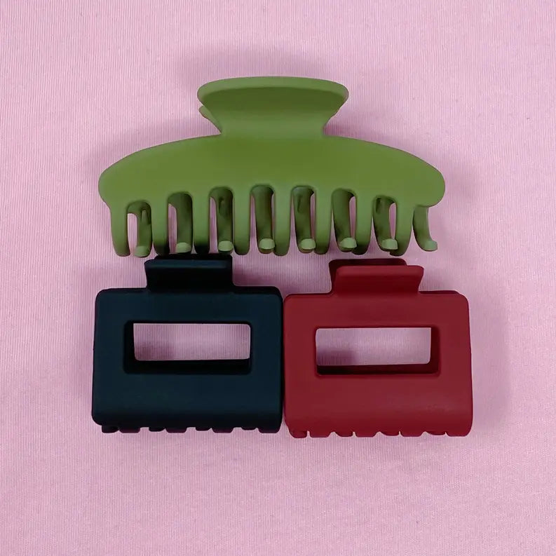 Matte Muted Hair Claw Ellison+Young