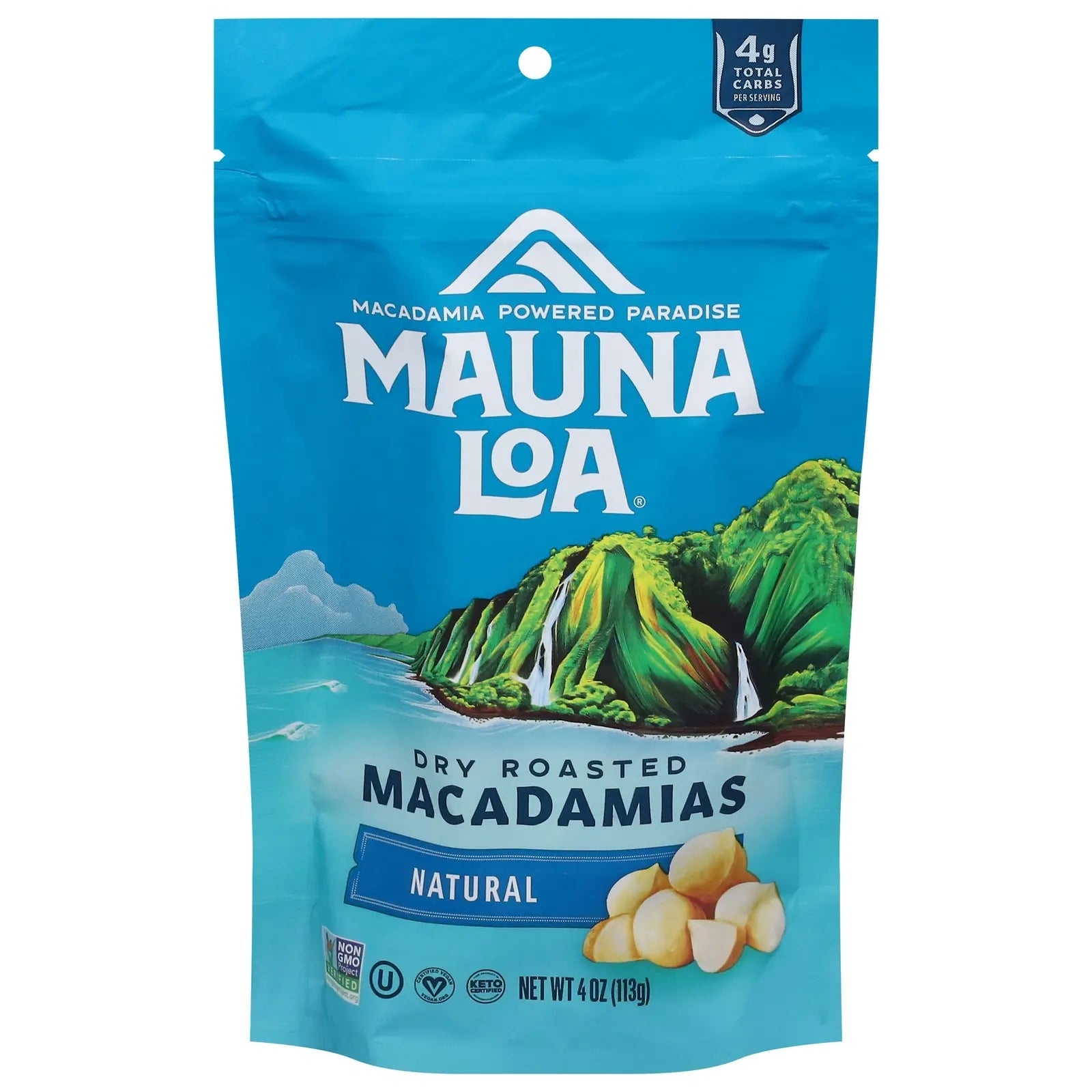 Mauna Loa - Macadamias Rst Unsalted - Cs Of 6-4 Oz Mauna Loa