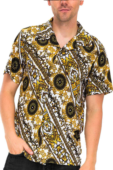 Medallion Print Button Up WEIV