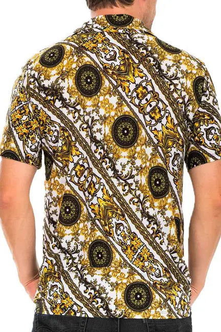 Medallion Print Button Up WEIV