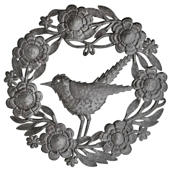 Medium Floral Bird Wreath Le Primitif Galleries
