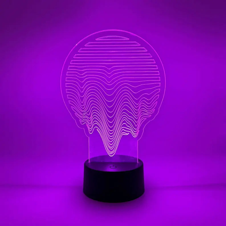 Melting Sun Cyber Punk LED Light | Novelty Multi-Color Lamp The 308 Collective