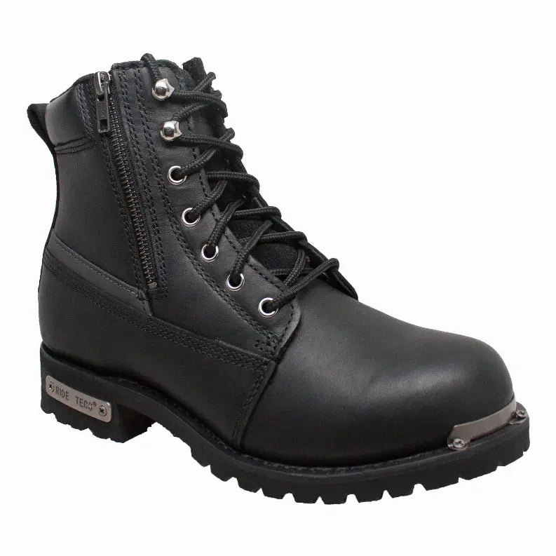 Men's 6" Reflective Double Zipper Biker RideTecs
