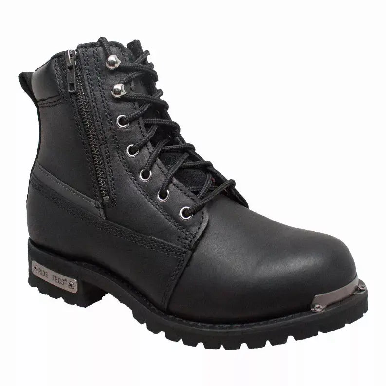 Men's 6" Reflective Double Zipper Biker RideTecs