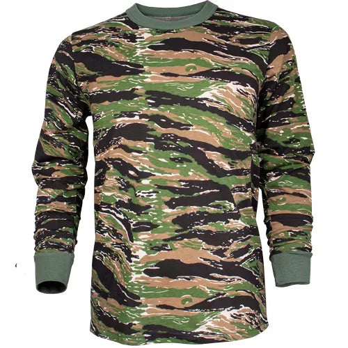 Men's Long Sleeve T-Shirt - Tiger Stripe Fox Outdoor