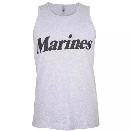 Mens Tank Top Grey - Marines Fox Outdoor