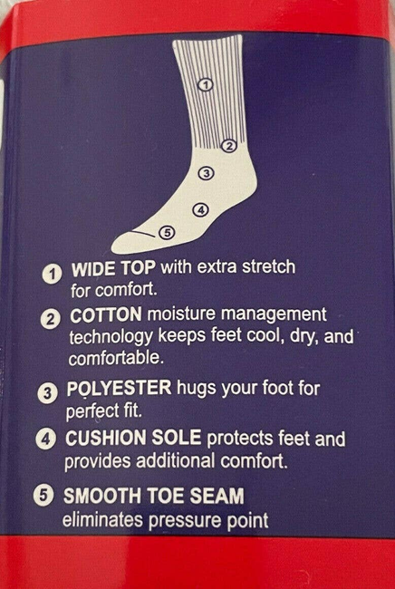 Mens Women Non Binding Cotton Circulation Diabetic Crew White Socks Physician Approved Hashir Products