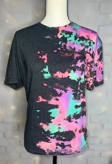 Mermaid Reverse Tie Dye Blank Tee The Blended Owl