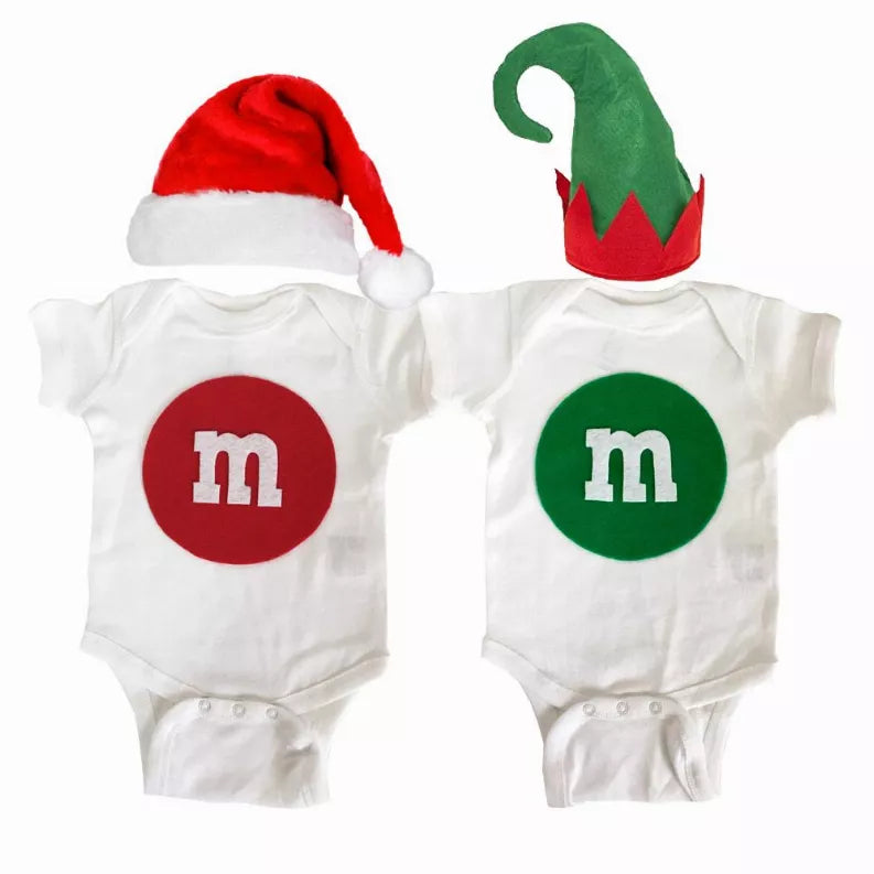 Merry Christmas - M and M's Baby Bodysuit Mi Cielo