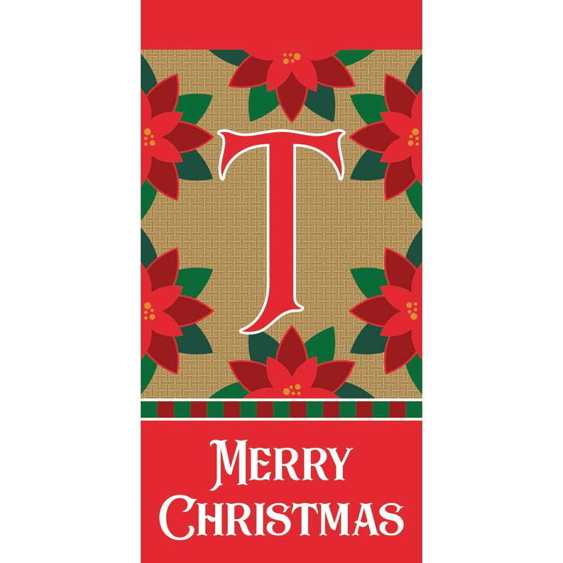 Merry Christmas Monogram Mini Flag Dicksons Inc