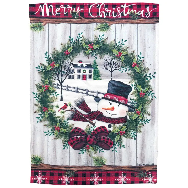 Merry Christmas Snowman Flag Dicksons Inc