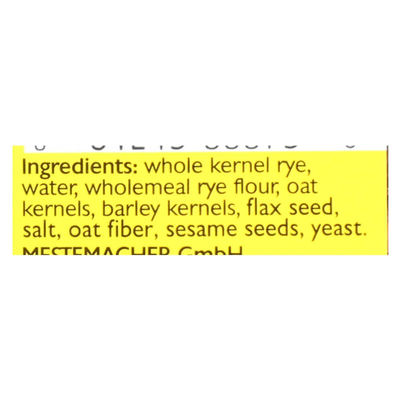 Mestemacher Bread Bread - Three Grain - 17.6 Oz - Case Of 12 Mestemacher Bread