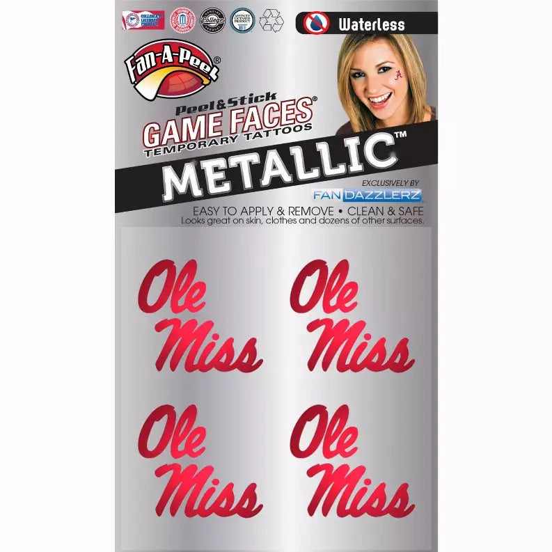 Metallic Peel & Stick Fan-A-Peel / Gamesfaces Innovative Adhesives, LLC