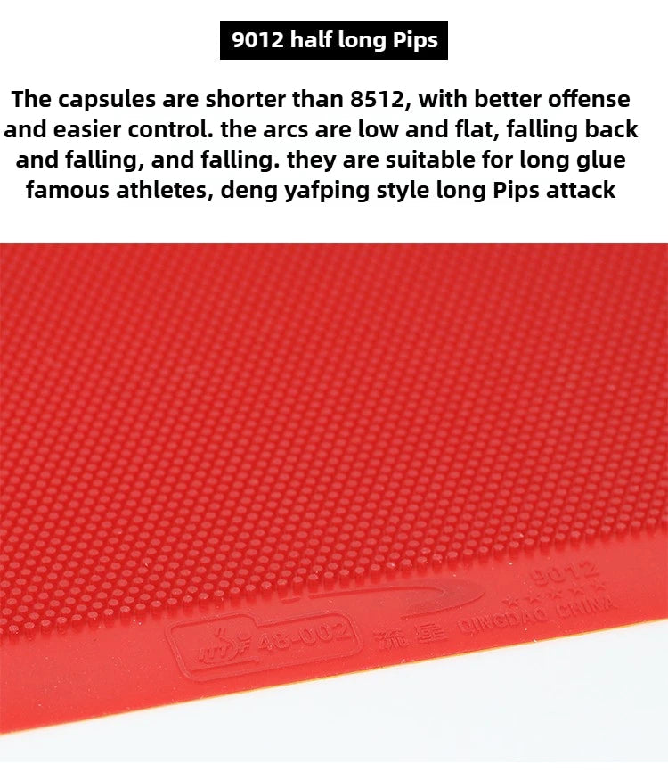 Meteor 9012/8512 Long Pips Table Tennis Rubber OX ITTF Approved Ping Pong Rubber 0.5mm Sponge for Table Tennis Racket Attack GreatEagleInc