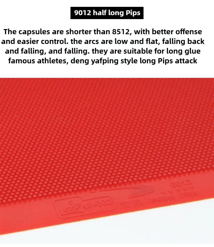 Meteor 9012/8512 Long Pips Table Tennis Rubber OX ITTF Approved Ping Pong Rubber 0.5mm Sponge for Table Tennis Racket Attack GreatEagleInc